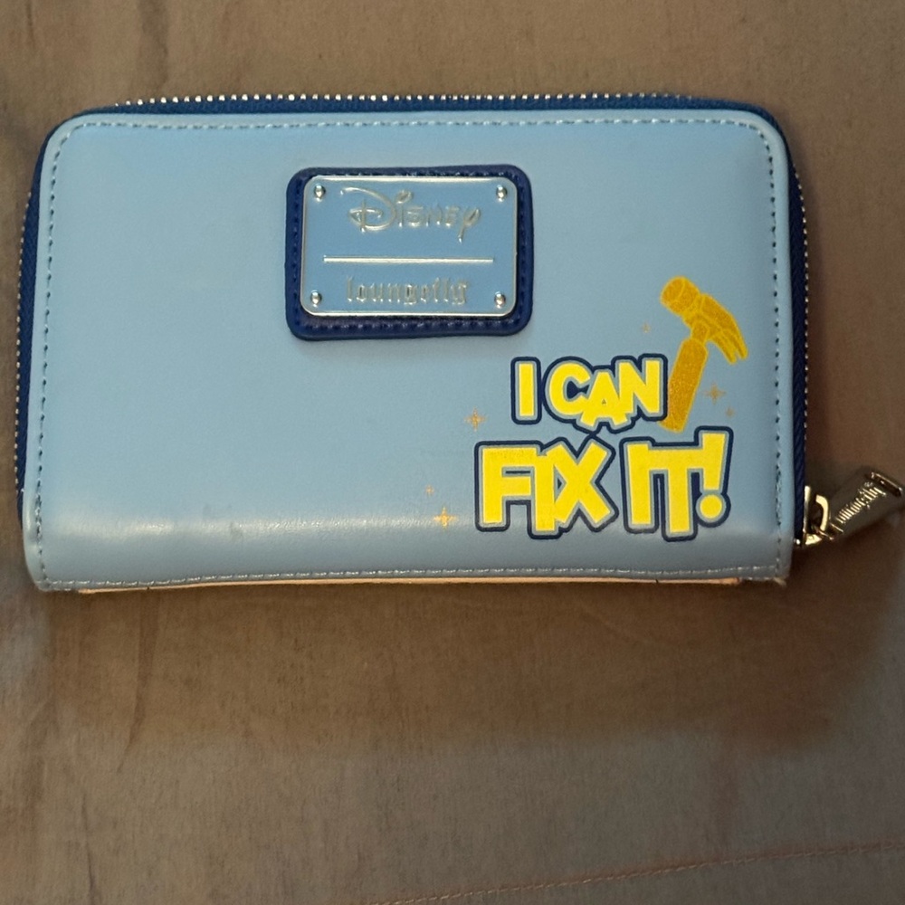 Wreck it Ralph Loungefly Light Blue 'I Can Fix It!' Wallet